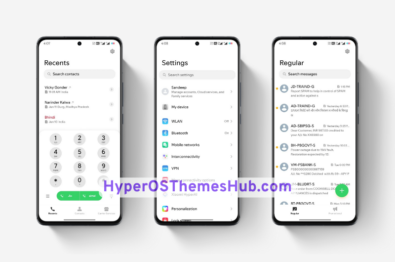 HyperOSThemesHub.com 1 Native two-dimensional HyperOS Theme