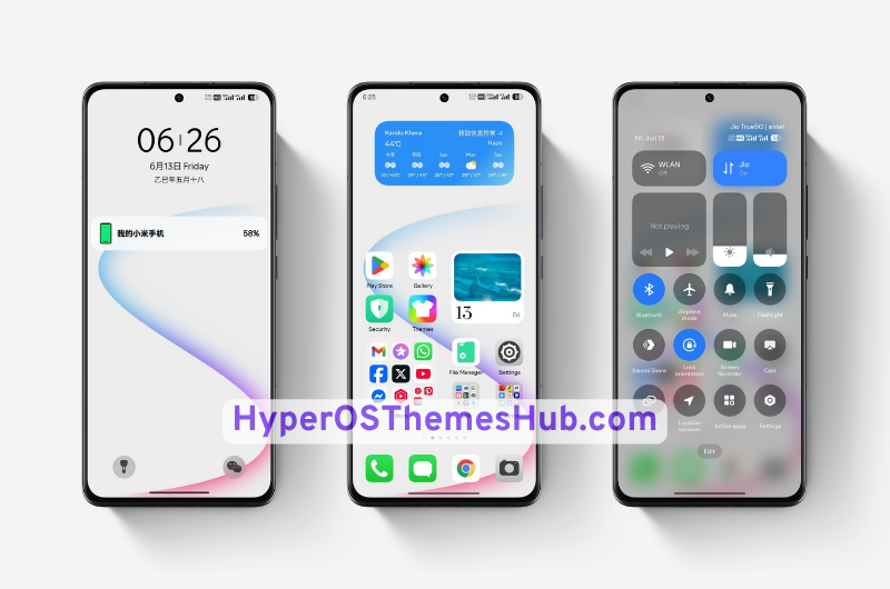 HyperOSThemesHub.com 14 1 Super White HyperOS Theme