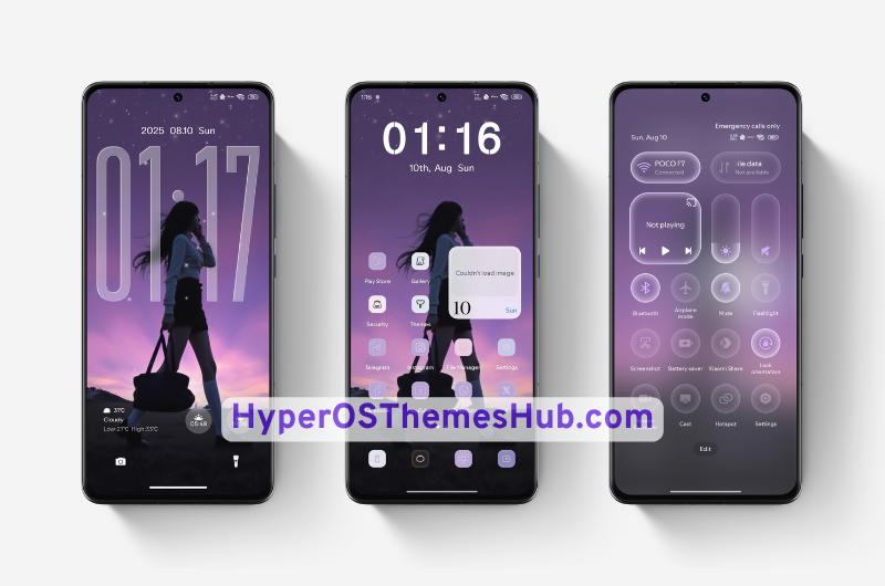 Purple Freedom HyperOS Theme