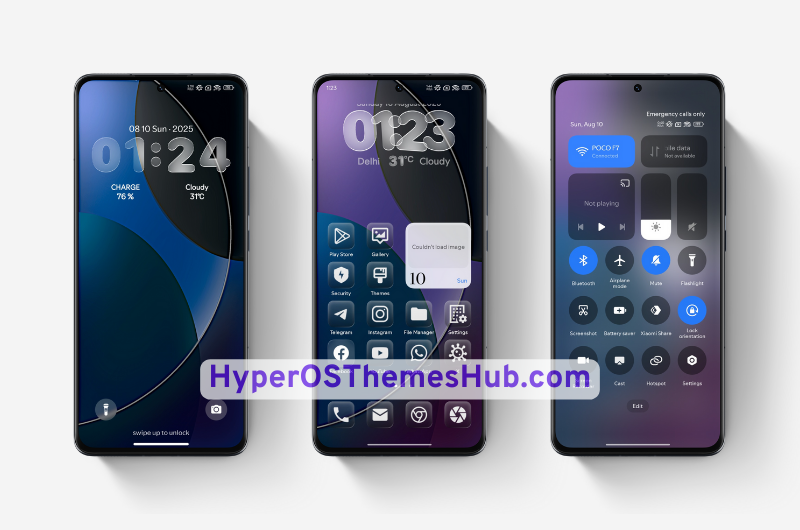 Glass BiZ HyperOS Theme