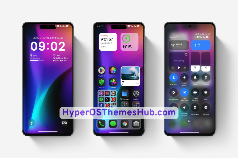 AP18 Super Dark Night HyperOS Theme Loaded with iOS Features 1 AP18 Super Dark Night HyperOS Theme