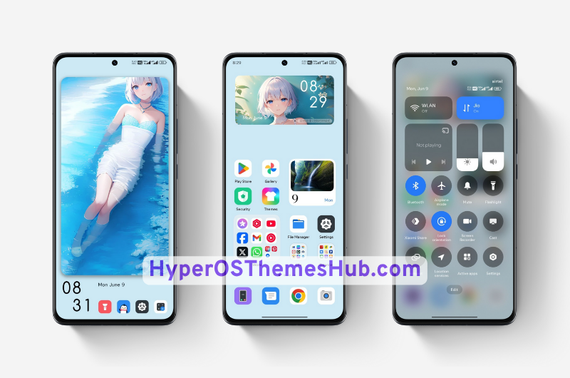 Light Blue HyperOS Theme