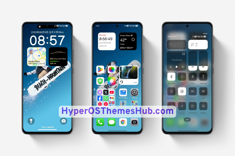 The Paper Super Parts HyperOS Theme