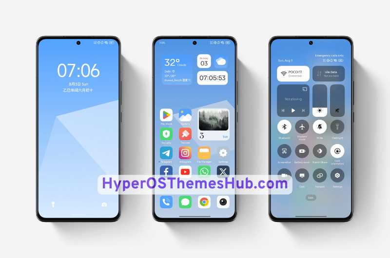 Salt HyperOS Theme for Xiaomi, Redmi, & POCO 2 HyperOSThemesHub.com 13 1 Salt HyperOS Theme