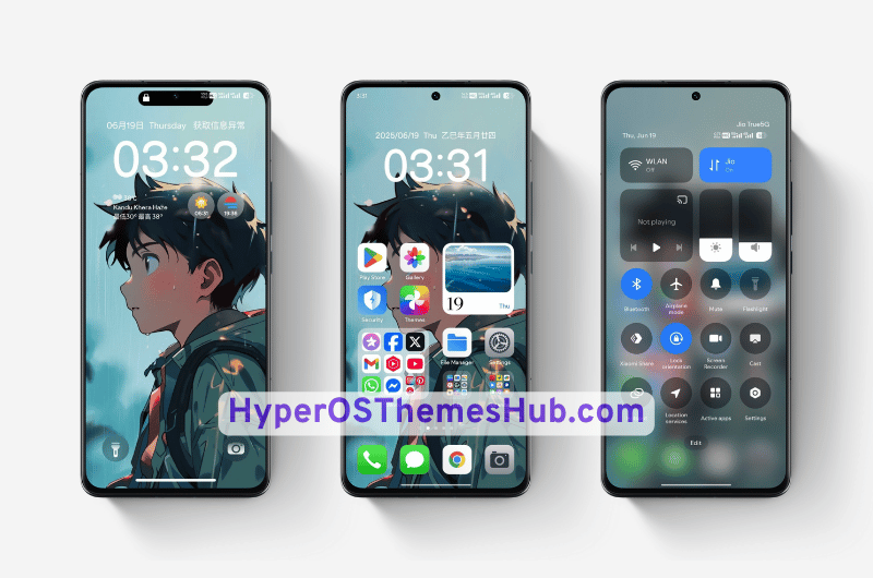 Rain Falls into Mourning HyperOS Theme