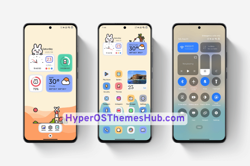 Confused Rabbit HyperOS Theme