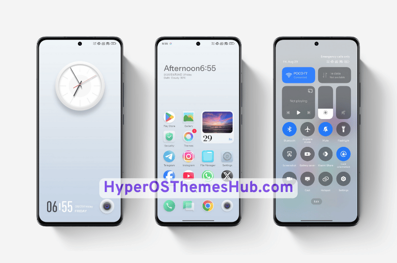 Super White HyperOS Theme