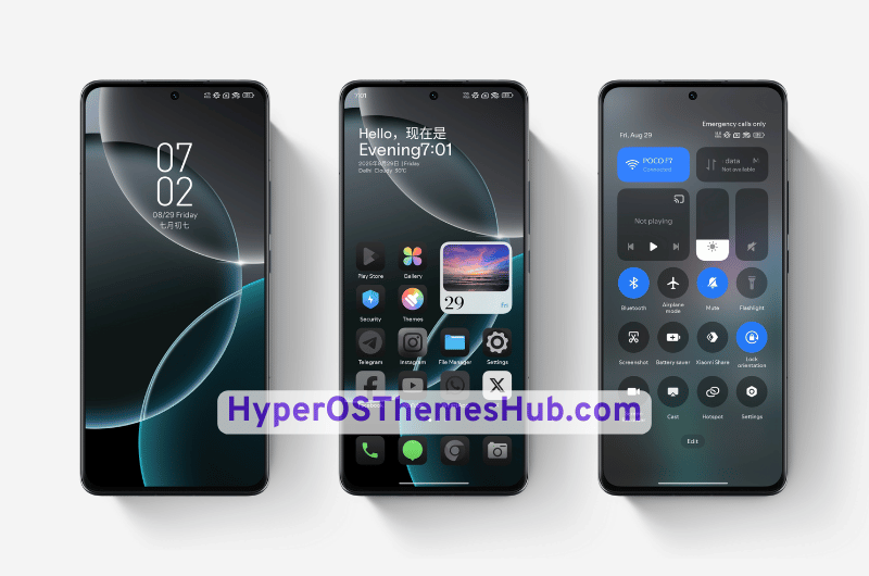 Dark UI18 HyperOS Theme