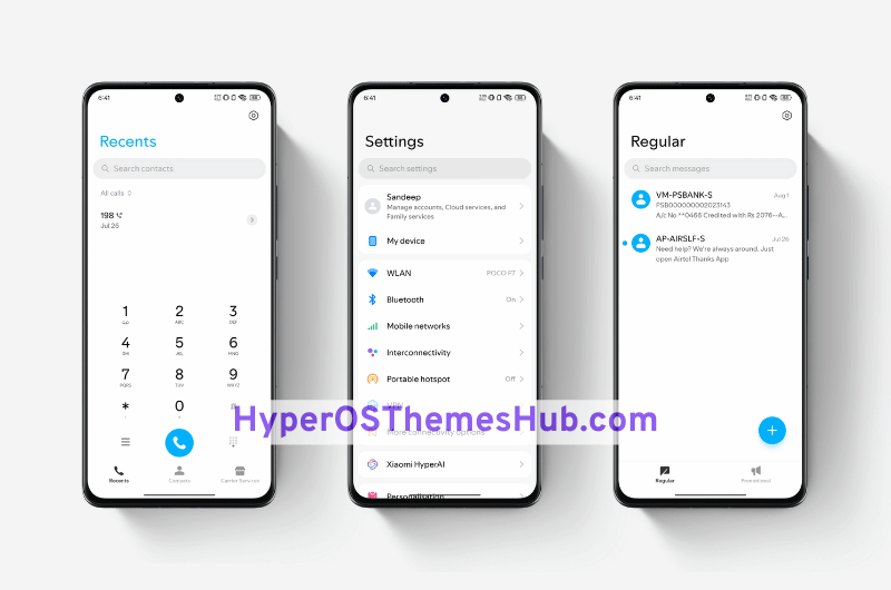 HyperOSThemesHub.com 4 3 Above Flying Clouds HyperOS Theme