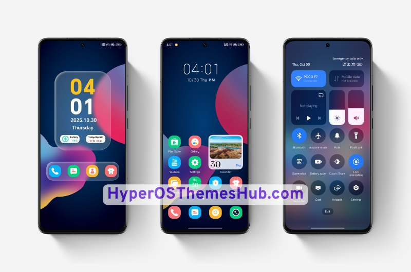 Chroma Flow HyperOS Theme With Minimal UI Features 2 HyperOSThemesHub.com 5 Chroma Flow HyperOS Theme