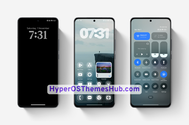 Colorless 26 HyperOS Theme with One UI Glass icons 2 HyperOSThemesHub.com 61 Colorless 26 HyperOS Theme