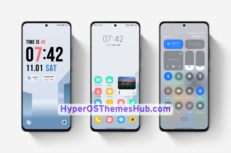 Azure Tiered Gleam HyperOS Theme