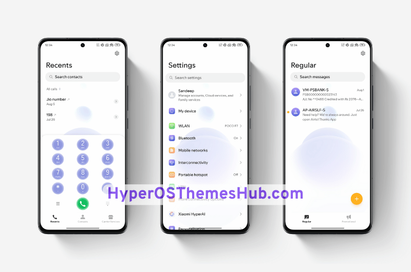 HyperOSThemesHub.com 74 1 Nano Shimmer HyperOS Theme