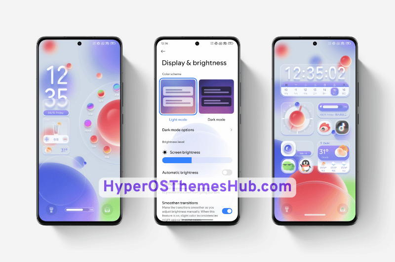 HyperOSThemesHub.com 75 1 Nano Shimmer HyperOS Theme