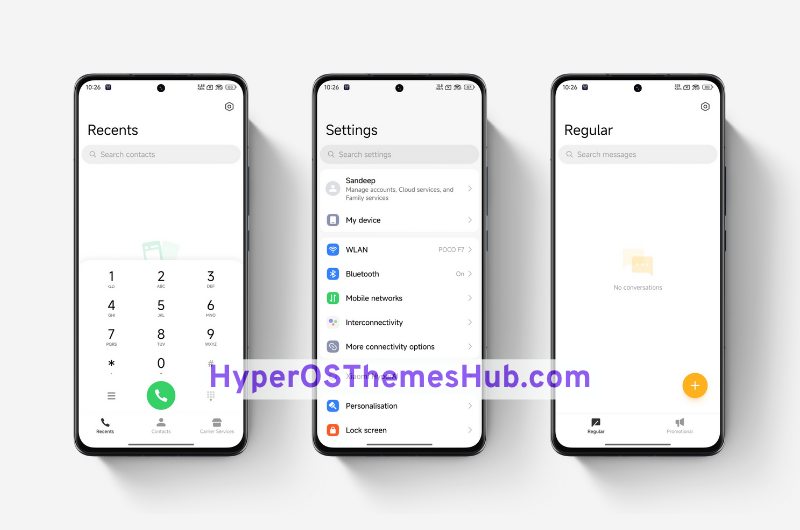 Blue Color HyperOS Theme with Liquid Glass Features 3 HyperOSThemesHub.com 88 Blue Color HyperOS Theme