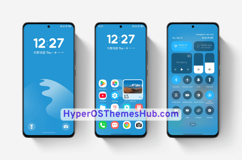 Light Blue HyperOS Theme