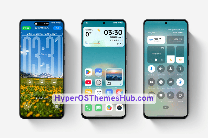 Surging Liquid 3D Depth of Field HyperOS Theme