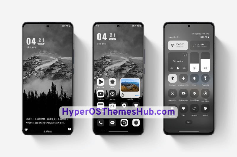 Black and White HyperOS Theme for Xiaomi, Redmi, & POCO 2 HyperOSThemesHub.com 2025 12 05T083255.033 Black and White HyperOS Theme