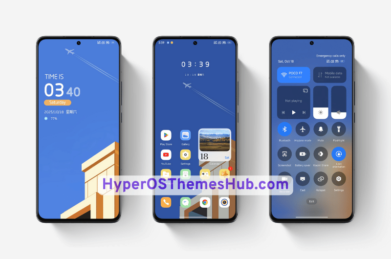Pure Blue HyperOS Theme