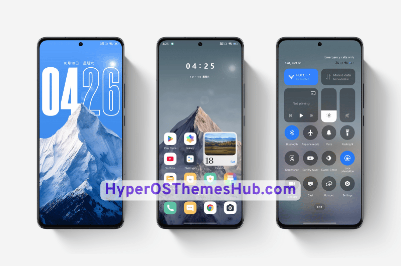 Mountain Snow HyperOS Theme for Xiaomi, Redmi, & POCO 2 HyperOSThemesHub.com 2025 12 06T081933.356 Mountain Snow HyperOS Theme