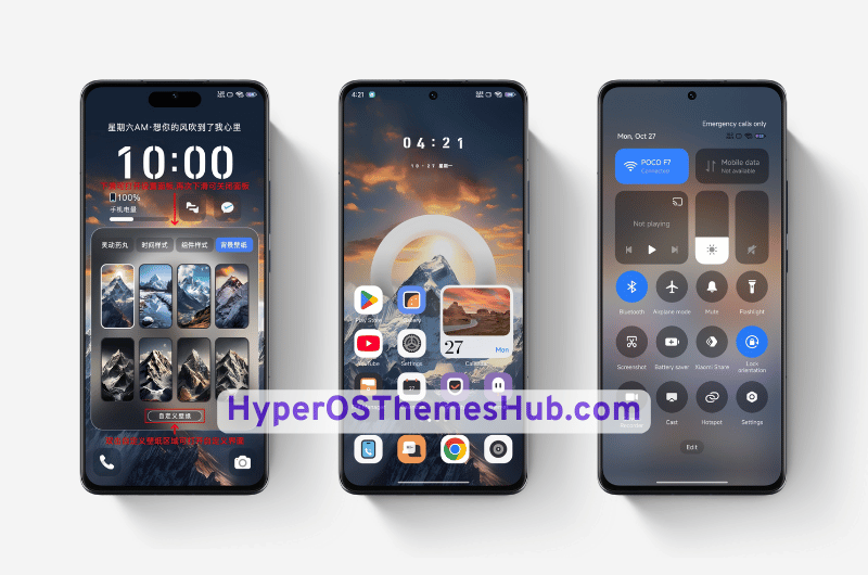 Smart Snow Mountain HyperOS Theme