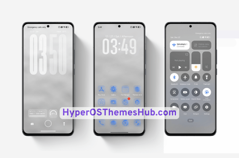Iblue Note HyperOS Theme