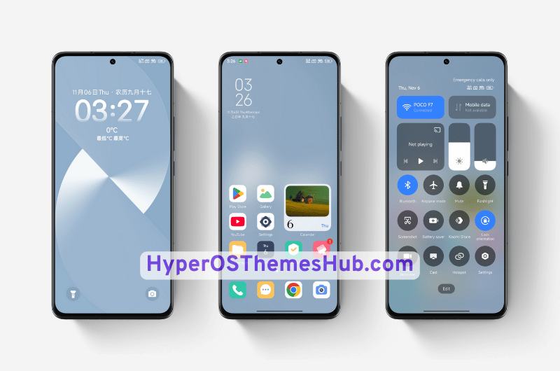 Minimalist Light and Shadow HyperOS Theme for Xioami, Redmi, & POCO 2 HyperOSThemesHub.com 21 Minimalist Light and Shadow HyperOS Theme