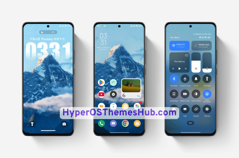 Boundless Mountains HyperOS Theme