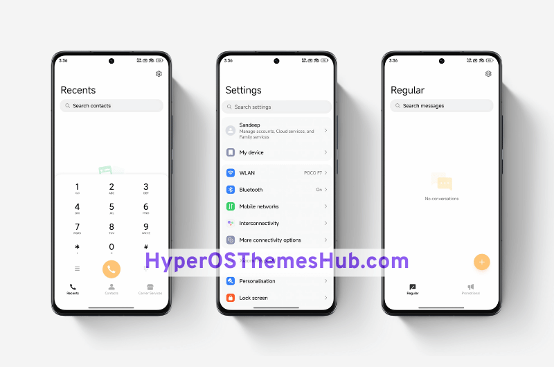 Nordic Style HyperOS Theme for Xiaomi, Redmi, & POCO 3 HyperOSThemesHub.com 26 Nordic Style HyperOS Theme