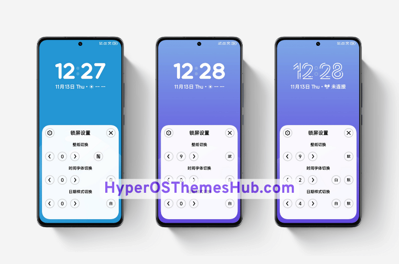 HyperOSThemesHub.com 4 1 Light Blue HyperOS Theme