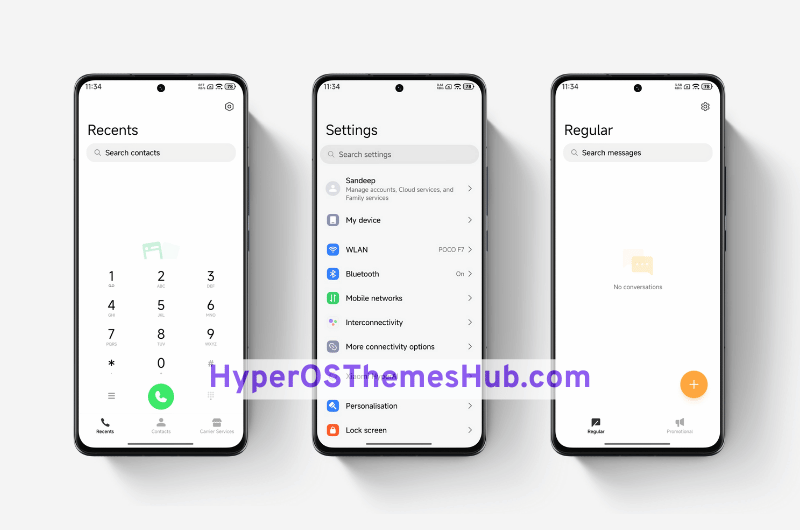 HyperOSThemesHub.com 43 Clear Mist HyperOS Theme