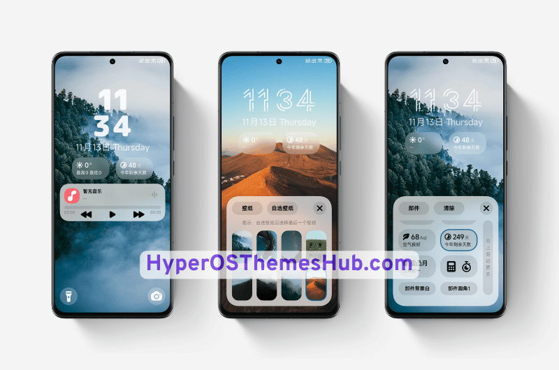 HyperOSThemesHub.com 45 Clear Mist HyperOS Theme