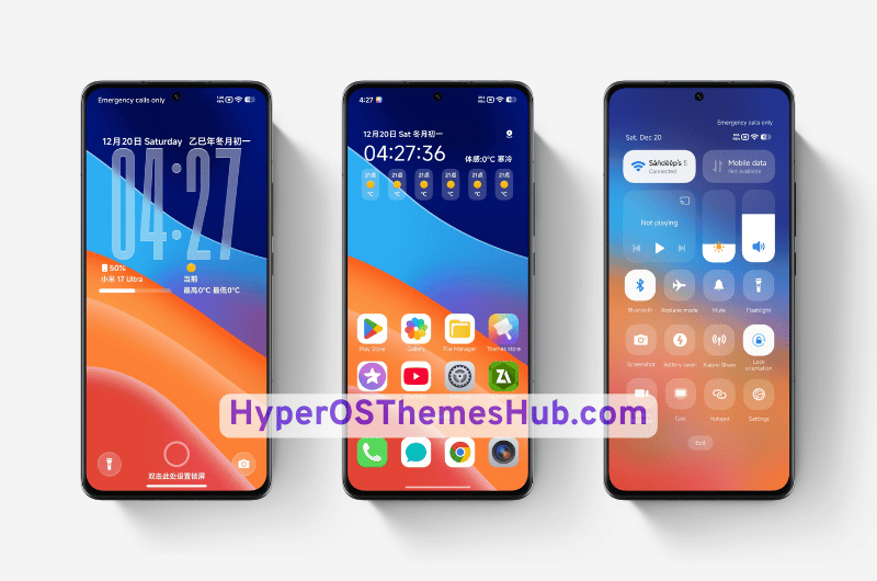 3D Spatial Gravity Grating HyperOS Theme