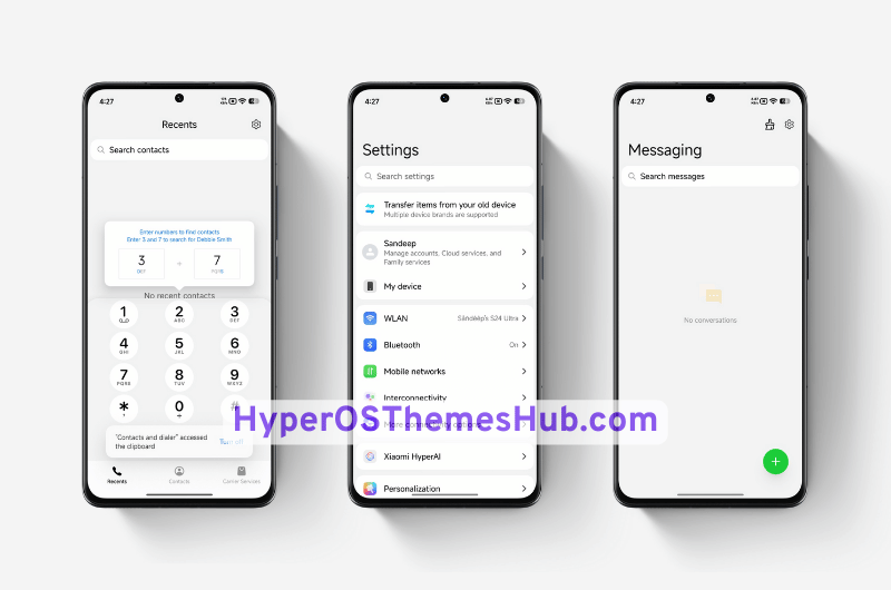 HyperOSThemesHub.com 48 1 3D Spatial Gravity Grating HyperOS Theme