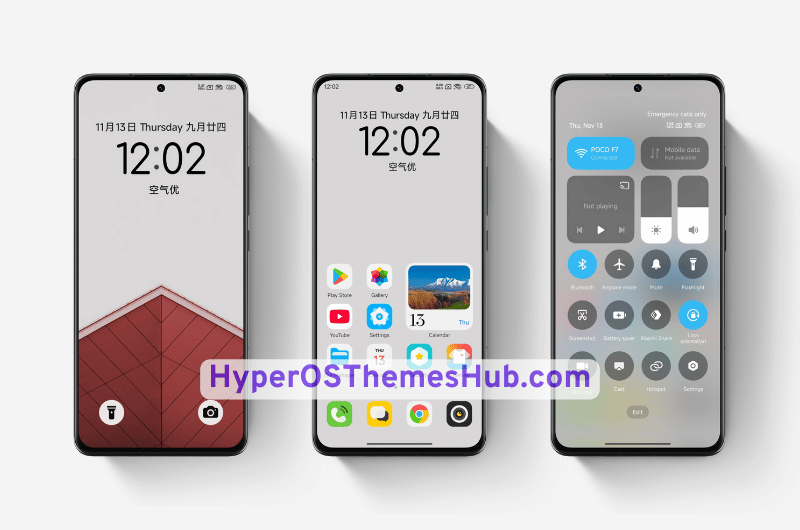 Pure White HyperOS Theme