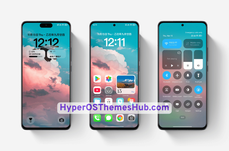 Depth of Field Clouds HyperOS Theme