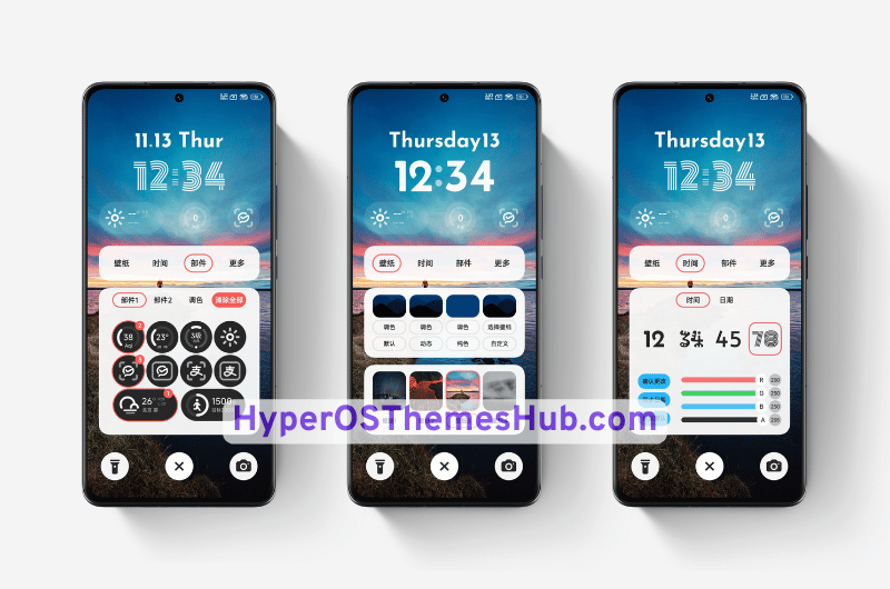 HyperOSThemesHub.com 7 1 Dark Blue HyperOS Theme