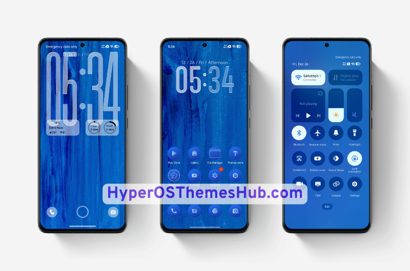 Blue Note HyperOS Theme for Xiaomi, REDMI, & POCO 2 HyperOSThemesHub.com 81 Blue Note HyperOS Theme