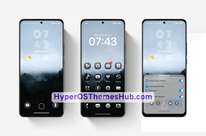 VK Dark Glass HyperOS Theme