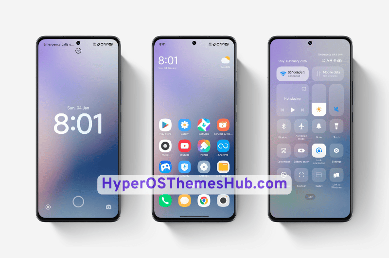 Minimal Glow HyperOS Theme for Xiaomi, REDMI, & POCO 2 HyperOSThemesHub.com 2026 01 04T160410.426 Minimal Glow HyperOS Theme