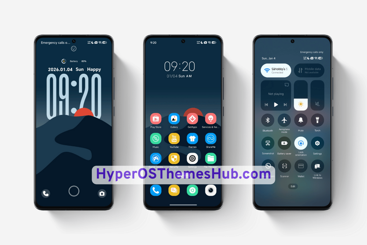 Mountain Glow HyperOS Theme