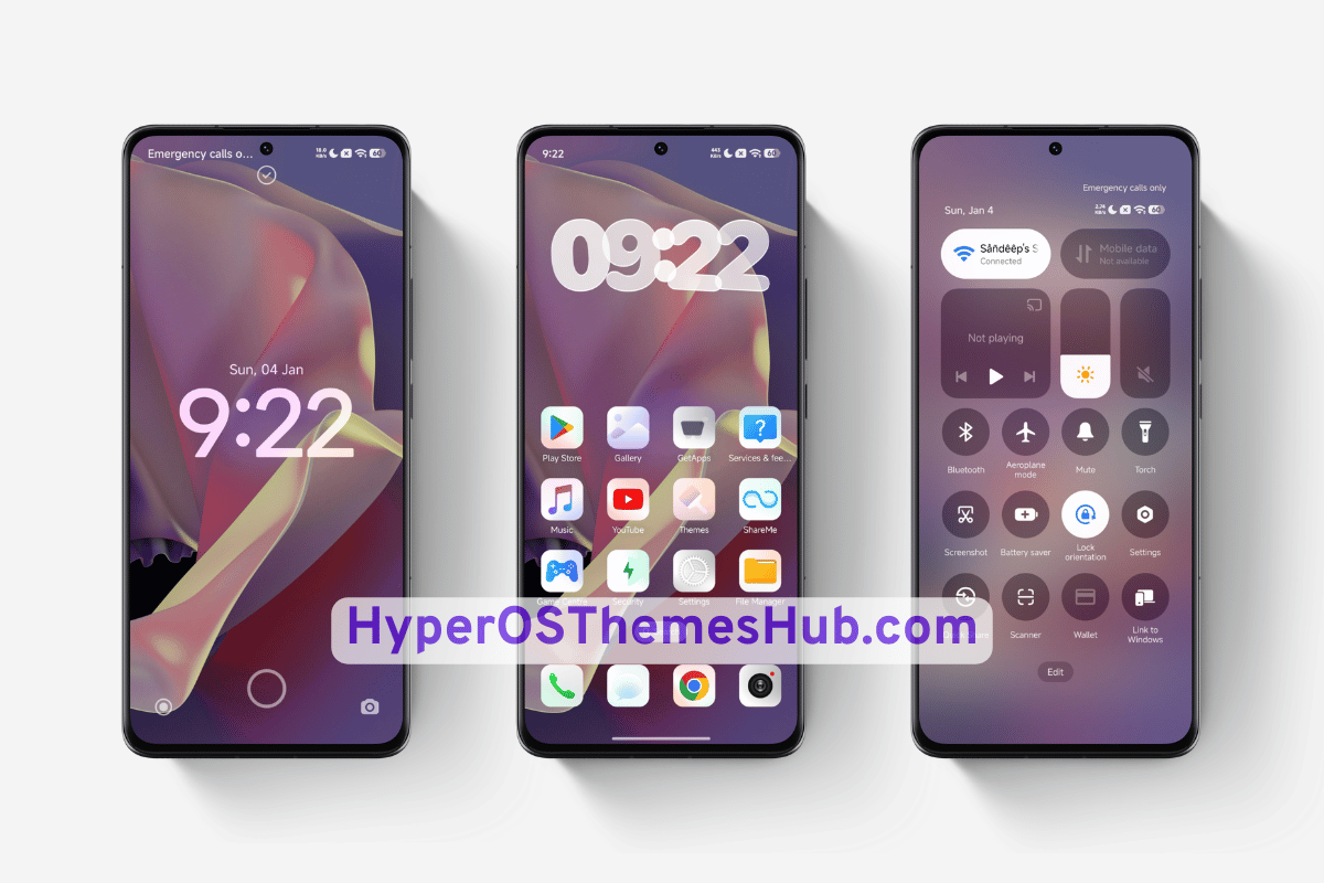 White Flowing V2 HyperOS Theme
