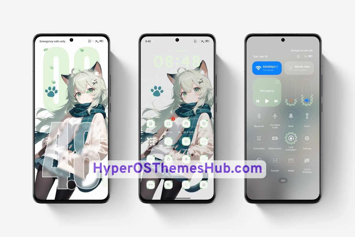 Green Animation HyperOS Theme