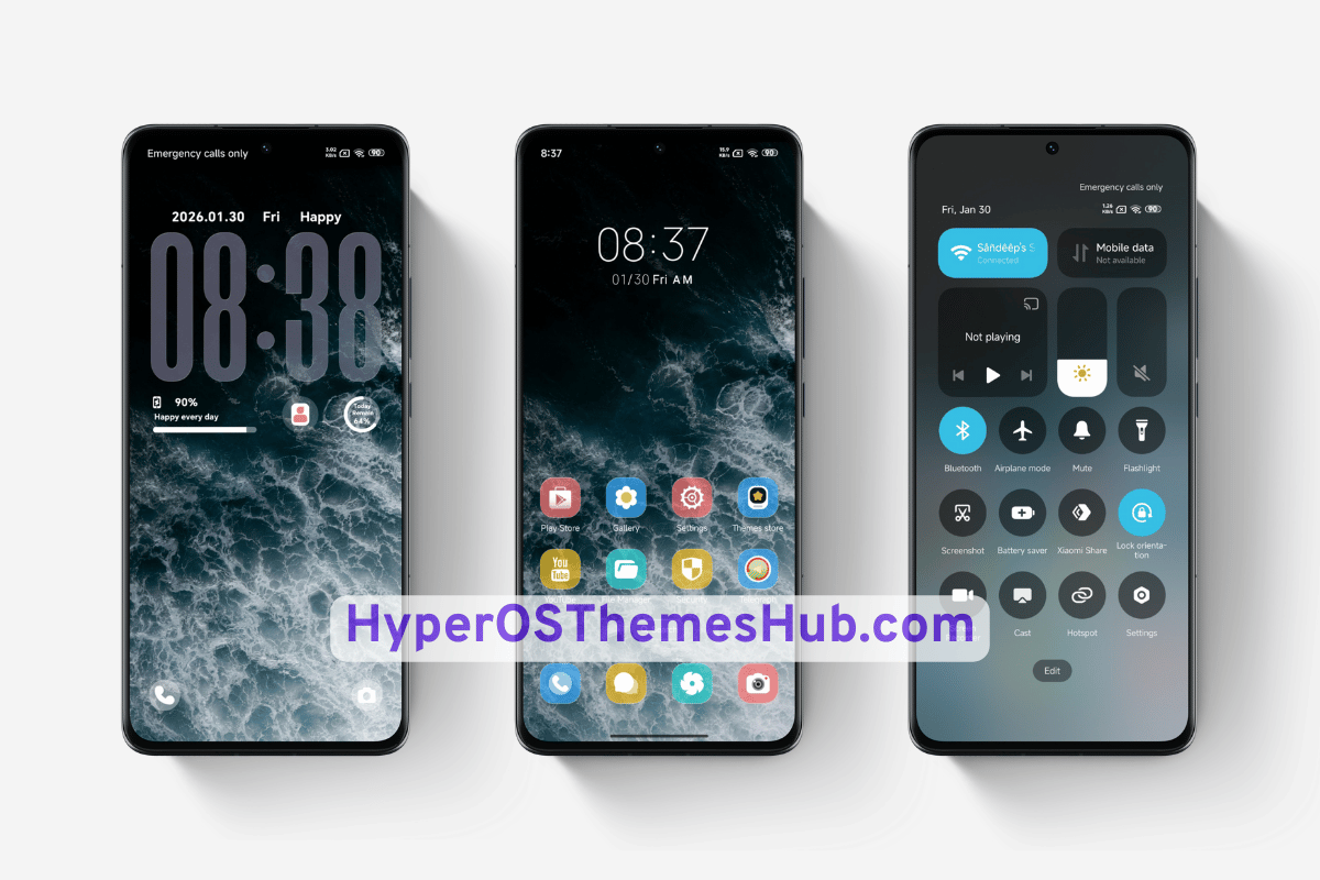 Sea Storm Surge HyperOS Theme