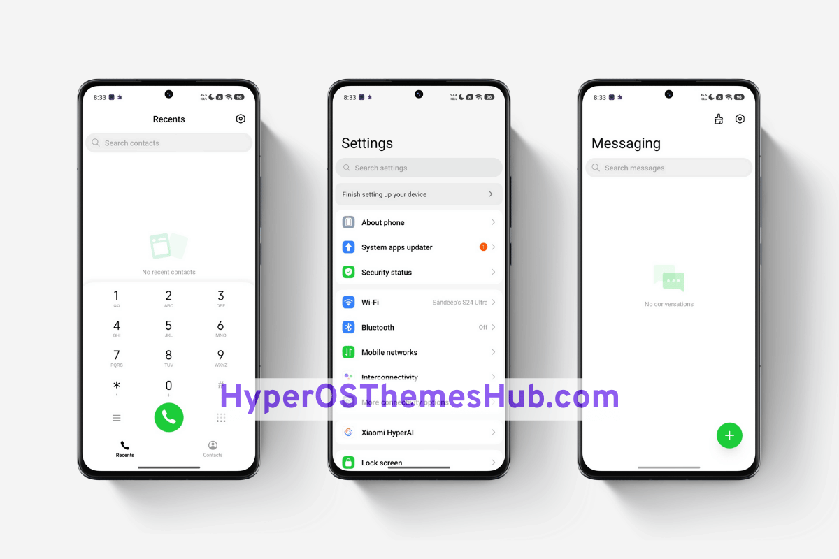 HyperOSThemesHub.com 46 Pure Purple HyperOS Theme