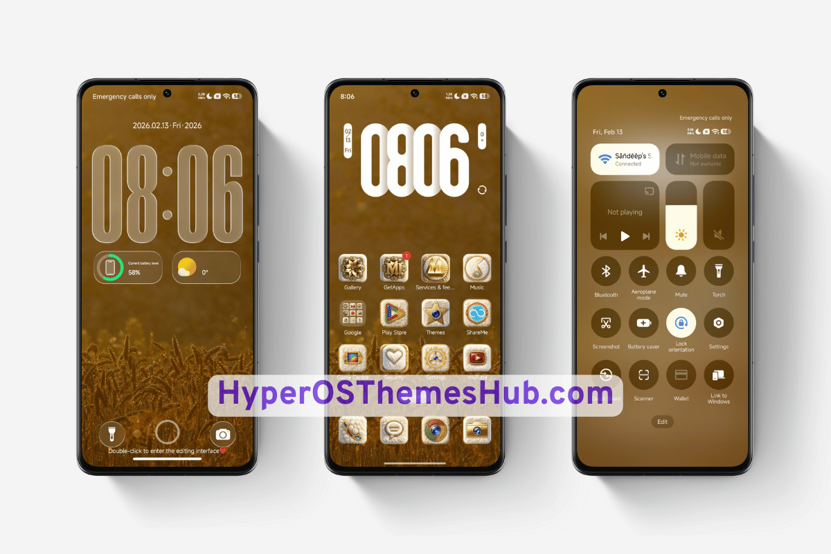 OX GOLD HyperOS Theme