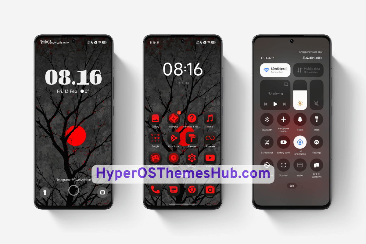 Red Moon HyperOS Theme