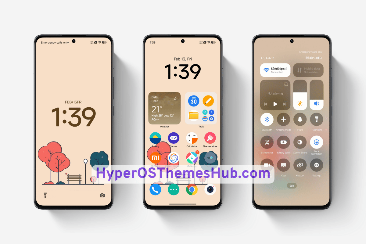 Flat Circular HyperOS Theme