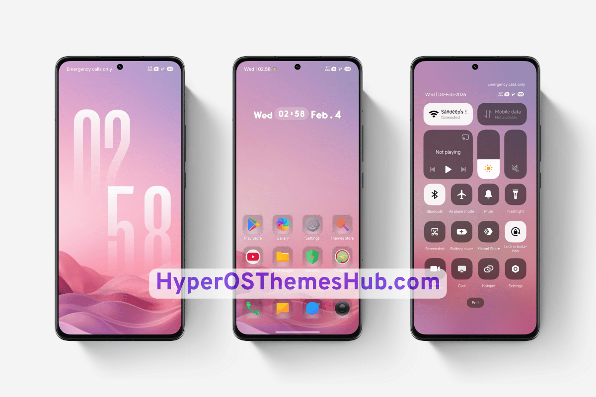 AJ Pink HyperOS Theme