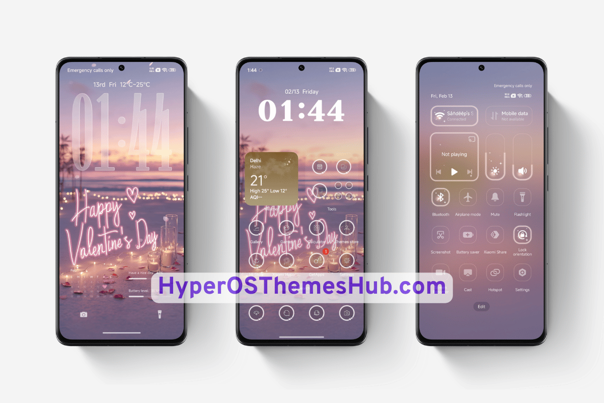 Valentine Sea HyperOS Theme